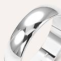 fede mantovana 5 mm oro bianco collezione fede tradizionale 375/1000 oro bianco