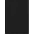 felpa corta con cappuccio e zip in heavy jersey stretch nero donna large