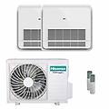 condizionatore console akt dual split 9000+9000 btu inverter a++ unità esterna 5. 5 kw