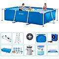 - piscina fuori terra rettangolo 300x200x75 cm blu include accessori coordinati a239