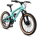 mtb 20 alluminio. bici bambini 6 anni. hardtail. 21 velocità. freno a disco
