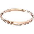 Swarovski Braccialetto Hyperbola Bianco Placcato Color Oro Rosa M
