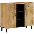 - credenza 90x33x75 cm in legno massello di mango