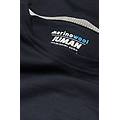 maglia a manica lunga in lana merino scollo tondo uomo blu taglia m