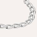 bracciale catena silver shine argento rodiato cubic zirconia collezione silver shine bianco