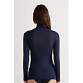 maglia ultralight con cashmere a collo alto donna blu taglia l
