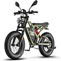 fafrees. e-bike f20 ultra (migliorato) 750w 48v25ah verde militare bici da citta ritiro gratis