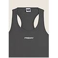 canotta donna in jersey elasticizzato grigio fumo donna extra large