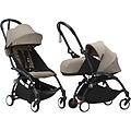 duo passeggino yoyo&sup3; con kit 0+ e 6+ taupe black taupe black