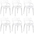 - lalu set di 6 sedie in plastica