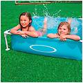 - piscina quadrata fuori terra per bambini baby telaio in acciaio blu 122 cm