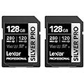 silver pro scheda sd 2x128gb scheda di memoria sd uhs-ii v60 u3 c10 fino a 280mb/s in lettura