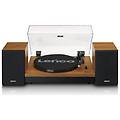 ls-310wd giradischi con bluetooth e due altoparlanti esterni legno