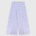 pantalone in felpa da bambina viola taglia 6