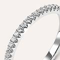 fede classica eternity 2 mm oro bianco diamante collezione fede fantasia 375/1000 oro bianco