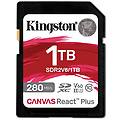 - technology 1tb canvas react plus sdxc uhs-ii 280r / 150w u3 v60 for full hd / 4k (sdr2v6/1tb)