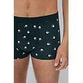 boxer in cotone elasticizzato stampato uomo verde tamaño xl