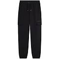 pantaloni cargo regular fit da donna in felpa garzata