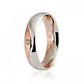 fede nuziale modello galassia con diamante collezione 9. 0
