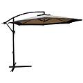 homegarden ombrellone da giardino in alluminio decentrato cm 300 beige