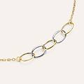 bracciale catena beverly oro bicolore collezione beverly bicolore