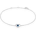 bracciale am&eacute;lie oro bianco topazio cubic zirconia collezione am&eacute;lie oro bianco