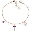 bracciale con charms pendenti donna argento 925 gioiello brcrperrz