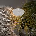 xana lampione led bianco altezza 96 cm