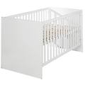 lettino combinato maren 70 x 140 cm regolabile in altezza 3 barre di scorrimento trasformabile