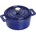 la cocotte mini cocotte rotonda 10 cm blu scuro
