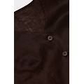 gilet in tela di lino the pure linen donna marrone taglia s