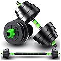 - trade shop kit 2in1 bilanciere + manubri con pesi regolabili componibili palestra tot 30 kg