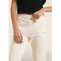 FREDDY pantaloni sportivi cropped con risvolto e strass egret donna medium