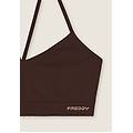 top sportivo seamless con spalline incrociate demitasse donna medium/large