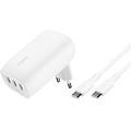 Belkin Caricabatteria Boostcharge Da Parete 3 Usb Cavo Bianco