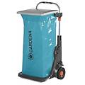 carrello da giardino 232-20 gartenmobil blu con portata 70 kg e doppio coperchio