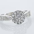 anello solitario sophia oro bianco diamante collezione sophia misura 52 oro bianco
