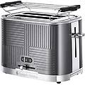 tostapane 2 fette acciaio inox color grigio scomparti per toast extra large 6 livelli di doratura