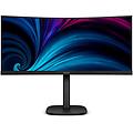PHILIPS monitor ultrawide 34b2u3600c00 34'' wqhd curvo 120hz nero gaming ufficio