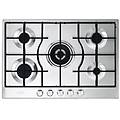 slf575lx piano cottura acciaio inossidabile da incasso 75 cm gas 5 fornello(i)