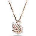 pendente swan taglio misto cigno rosa os