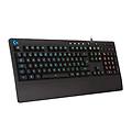 g213 prodigy gaming keyboard rgb lightsync backlit keys spill-resistant customizable keys dedicated