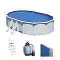 fidji ovale 500x300x120cm piscina fuori terra in acciaio