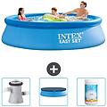 - piscina fuori terra in giro 305x305x76 cm blu include accessori coordinati cb75