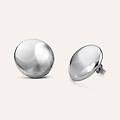 orecchini lobo silver collection argento rodiato collezione silver collection bianco