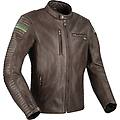 cobra giacca moto in pelle marrone l