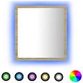 - specchio da bagno led rovere sonoma 40x8 5x37 cm in acrilico