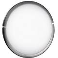 gt luce i-divina / pl30 plafoniera tonda di colore bianco con cornice in nickel e luci led 14 watt
