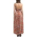 vestito lungo senza maniche w9168. 000. 7501 brick / water m