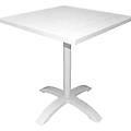 leroy merlin tavolo da pranzo per struttura e superficie in alluminio bianco per 4 persone 70x70cm